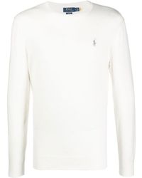Polo Ralph Lauren - Logo-Embroidered Crewneck Jumper - Lyst