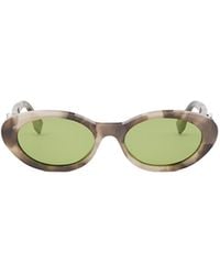 Fendi - Eyewear Oval Frame Sunglasses - Lyst