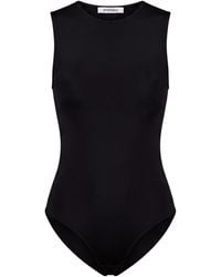 Sportmax - Sleeveless Solid-Colored Stretch Bodysuit - Lyst