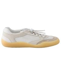 Prada - Leather-Mesh Speedrock Sneakers - Lyst