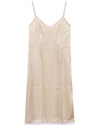 Prada - V-Neck Sleeveless Dress - Lyst