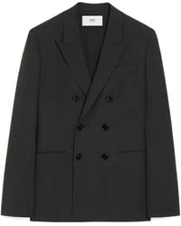 Ami Paris - Double-Breasted Tailored Blazer - Lyst