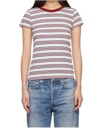 Rag & Bone - The Slub Striped T-Shirt - Lyst