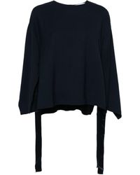 Erika Cavallini Semi Couture - Side-Slit Cady Blouse - Lyst