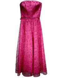 Max Mara - Studio All-Over Patterned Strapless Dress - Lyst