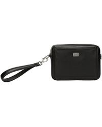 Dolce & Gabbana - Logo Plaque Zipped Mini Messenger Bag - Lyst