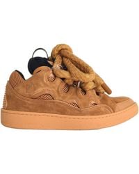 Lanvin - Curb' Leather Blend Sneakers - Lyst