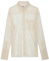 Zadig & Voltaire - Lapel Long-Sleeved Shirt - Lyst