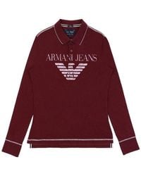 Armani Jeans - Logo Details Polo Shirt - Lyst
