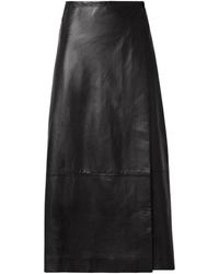 KHAITE - Panelled Wrap Midi Skirt - Lyst