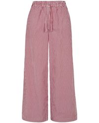 P.A.R.O.S.H. - Striped Drawstring Trousers - Lyst