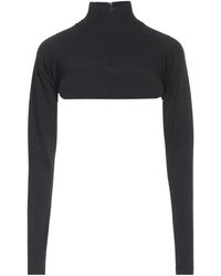Dolce & Gabbana - Minimalist Solid Color Knit Cropped Top - Lyst