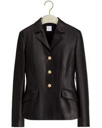 Dior - Long-Sleeve Leather Jacket - Lyst