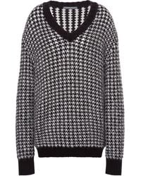 Alberta Ferretti - Oversized V-Neck Jumper - Lyst