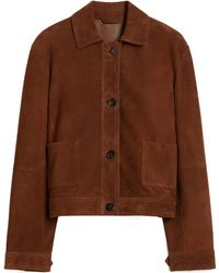 Max Mara - Long-Sleeved Leather Jacket - Lyst