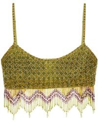 Bode - Beaded Hem Top - Lyst
