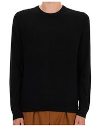 BOSS - Round-Neck Long-Sleeved Knitted Sweater - Lyst