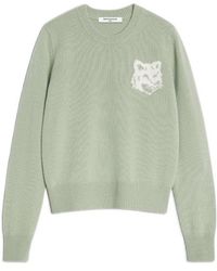 Maison Kitsuné - Maison Kitsuné Fox Head Intarsia Regular Jumper - Lyst