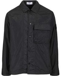 Stone Island - Pocket Detail Buttoned Shirt - Lyst