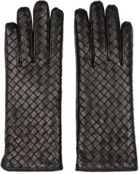 Bottega Veneta - Intrecciato Leather Gloves - Lyst