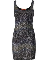 Missoni - Sequin-Embellished Zig-Zag Mini Dress - Lyst