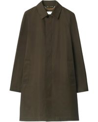 Burberry - Cotton Gabardine Car Coat - Lyst