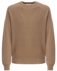 Malo - Ribbed Crew Neck Knitted Sweater - Lyst