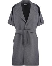 Bottega Veneta - Wool Cashmere Single-Breasted Coat - Lyst