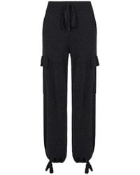 P.A.R.O.S.H. - Drawstring Wool-Blend Cargo Trousers - Lyst
