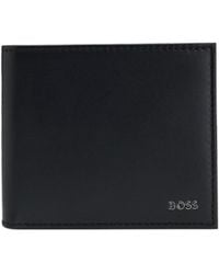 BOSS - Bi-Fold Leather Wallet - Lyst