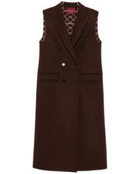 Gucci - Double Breasted Button-Up Coat - Lyst