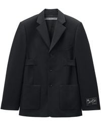 Alexander Wang - Logo Patch Single-Breasted Blazer - Lyst
