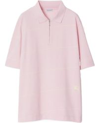 Burberry - Equestrian Knight Striped Polo Shirt - Lyst