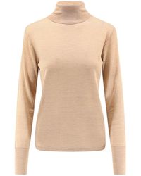 Aspesi - Mock-Neck Knitted Sweater - Lyst