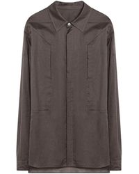 Rick Owens - Long-Sleeve Panelled Shirt - Lyst