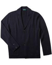 Zanone - Ribbed V-Neck Jacket - Lyst