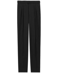 Saint Laurent - High Waist Slim-Fit Pants - Lyst