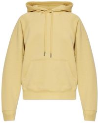 Ami Paris - Logo Detailed Drawstring Hoodie - Lyst