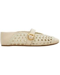 Ferragamo - Gancini Buckle Ballet Flat - Lyst