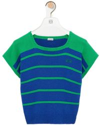 Loewe - Striped Cropped Knitted Top - Lyst