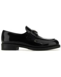 Prada - Triangle-Logo Mocassinis - Lyst