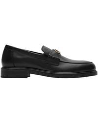 Burberry - Leather Pembroke Loafers - Lyst
