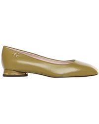Coccinelle - Logo-Plaque Flat Shoes - Lyst