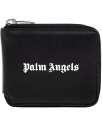 Palm Angels - Classic Logo Zip Around Wallet - Lyst