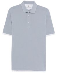 Brunello Cucinelli - Buttoned Short-Sleeve Polo Shirt - Lyst