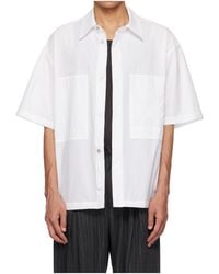 WOOYOUNGMI - Short-Sleeved Cotton Shirt - Lyst