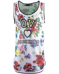Moschino - Logo Printed Long Vest - Lyst