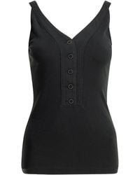 AURALEE - V-Neck Ribbed Tank Top - Lyst