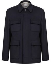 Lardini - Multi-Pocket Concealed-Fastening Jacket - Lyst