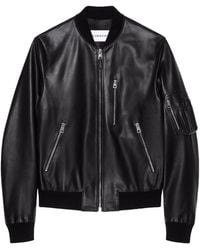 Givenchy - Leather Bomber Jacket - Lyst
